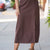 Dots to Love Chocolate Polka Dot Midi Skirt