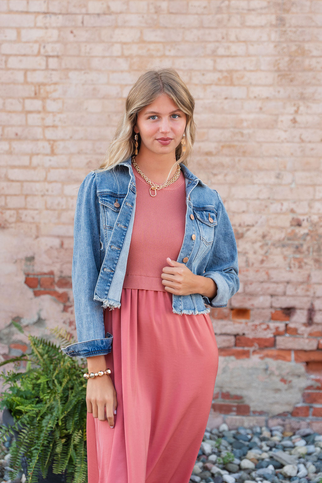 distressed denim jacket dress DISTRESSED DENIM JACKET-DRESS Variations Style