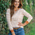 Striped + Stitched Sweater