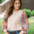 The Meadowlane Contrast Sleeve Blouse