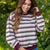 Comfort in Contrast Striped Pullover