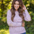 Hint of Blooms Floral Patch Pullover
