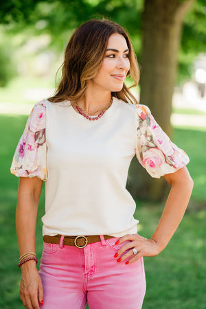 Petal Pop Puff Sleeve Top