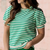 Fresh Start Striped Puff Tee