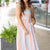 Beach Bound Striped Midi Dress