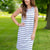 Summer Stroll Striped Tank Dress