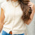 Button Front Knit Tee