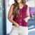 Pocket Accented Button Up Knit Tank