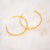 Gleaming Grace Hoop Earrings