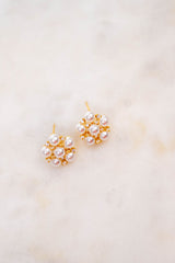Pearl Garden Stud Earrings