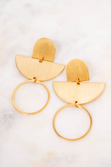 Abstract Elegance Dangle Earrings