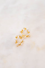 Pearl Vine Stud Earrings