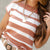 Gradient Striped Knit Tee