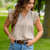 Gingham Grace Ruffle Blouse