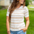 Sweet Harmony Striped Knit Tee