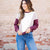 Stripe Accented Blocked Sweatshirt