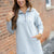 Shoulder Accented Quarter Zip Dress