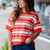 Bold Beginnings Striped Knit Tee
