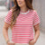 Playful Picnic Striped Tee