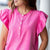 Sweet & Chic Flutter Henley Tee