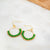 Verdant Beauty Hoop Earrings
