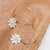 Delicate Daisy Hoop Earrings