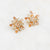 Golden Flare Stud Earrings