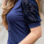 Midnight Bloom Puff Sleeve Top