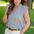 Gingham Grace Ruffle Blouse