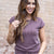 Heavily Ribbed Dolman Sleeve Tee