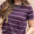Love Me Do Thin Striped Tee