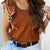Eyelet Trimmed Double Flutter Blouse