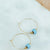 Bel Koz Square Bead Hoop Earring