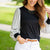Downtown Darling Striped Sleeve Blouse