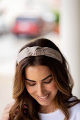 Textured Knit Knotted Headband