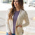 Betsey's Ivory Easy Days Side Slit Cardigan