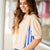 Charming Contrast Puff Sleeve Top