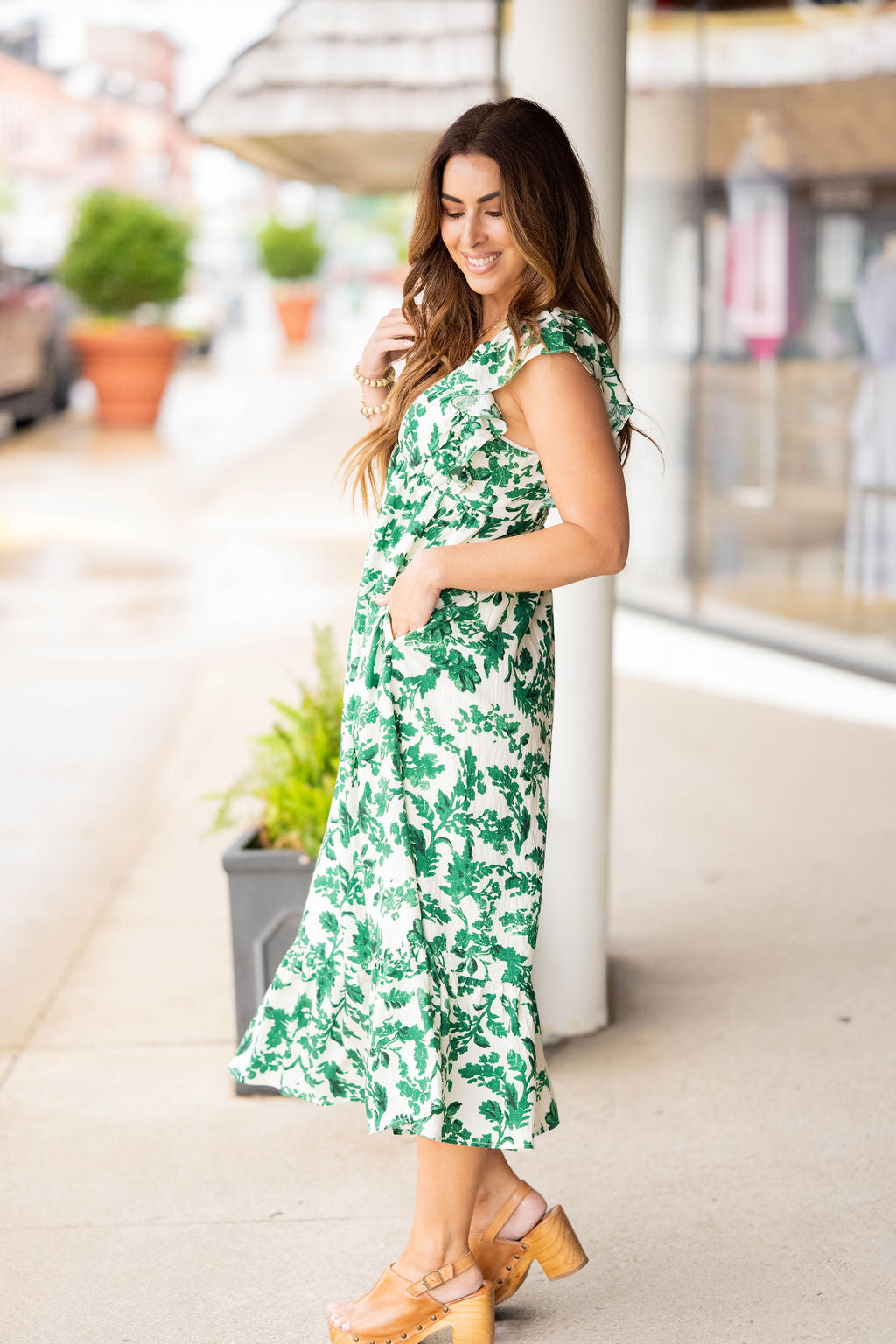 Secret Garden Dreams Midi Dress - Betsey's Boutique Shop -