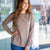 Waffled Side Slit Sweatshirt