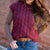 Grid Knit Sweater Vest