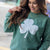Lucky Clover Ribbed Crewneck