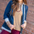Hoodie Lined Denim Blazer