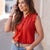 All Over Ruffles V-Neck Tank