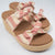Tie The Knot Red Natural Stripe Corky's Wedges