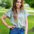 Just Because Flutter Sleeve Blouse
