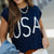 USA Short Sleeve Sweater