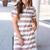 Around Town Striped Polo Dress