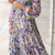 Wildflowers Long Sleeve Ruffle Midi
