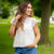 Sweet Eyelet Flutter Blouse