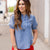 Easygoing Chambray Blouse